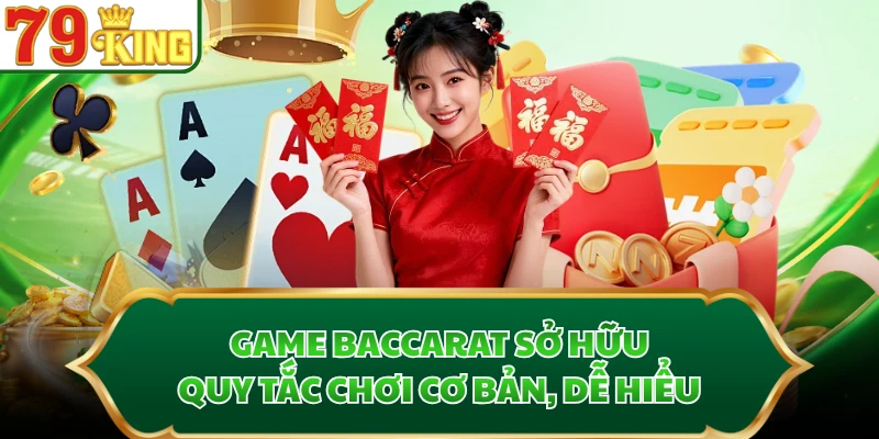 Game Baccarat sở hữu quy tắc chơi cơ bản, dễ hiểu